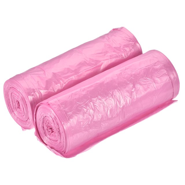Unique Bargains 4-6 Gallon Small Trash Bags Waste Basket Liners Red, 40 Counts / 2 Rolls