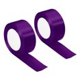 thumbnail image 1 of Unique Bargains 1.5 Inch Wide 24 Yards Satin Ribbon, 2 Pack Double Face Solid Crafts Roll for Party Home DIY Wrapping Decoration, Purple, 1 of 6