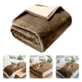 thumbnail image 2 of TIELUTT Bed Blanket Washable Sofa Proof Blanket Sofa Blanket Camping Color, 2 of 7