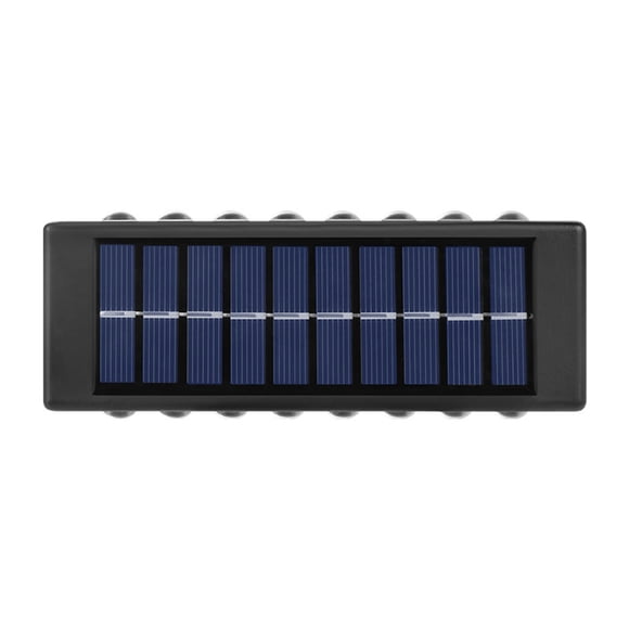TIMIFIS Solar Lamp 2Pcs Solar Wall Light up and Down Illuminate Outdoor Sunlight Lamp Ip65 Modern Decor for Home Garden Porch,Black Lighting & Ceiling