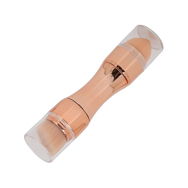 Mini Facial Makeup Brush Set, Rich Bristles 4 In 1 Makeup Brush Multifunctional Elastic Sponge Head For Powder For Lip