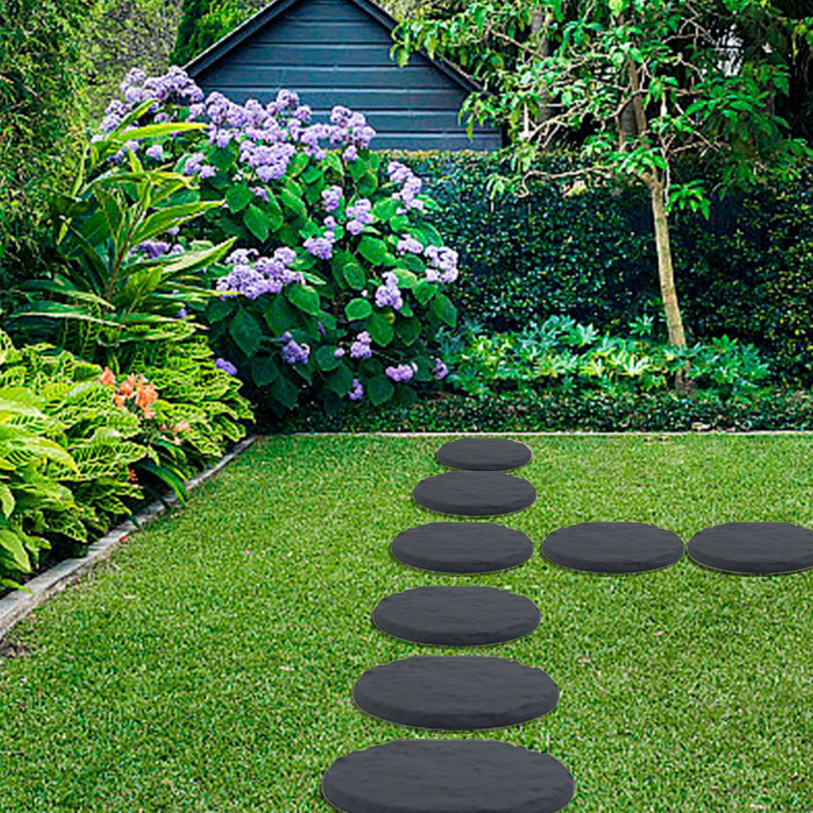 ESSENCAL BACK YARD vo1 SMITH-CN 等 Garden Stepping Stones with Ground Nails Hexagonal PP Material for