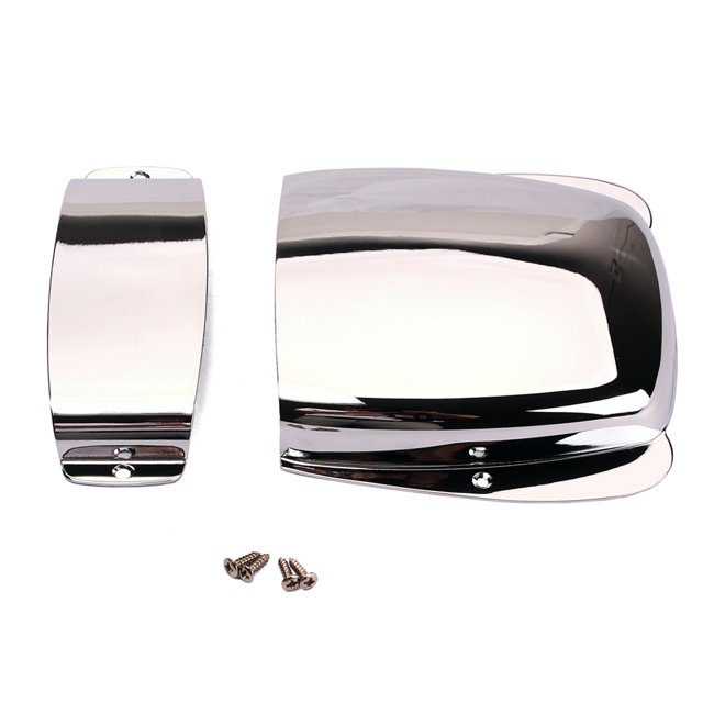 MasteelfCA Electric Guitar Bridge Cover Plate for Jazz Bass Guitar Accessory (Chrome)