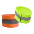 thumbnail image 1 of 4pcs High Visibility Reflective Wristbands Reflective Ankle Bands Safety Bands Safety Reflector Tape Straps Reflective Running Gear for Jogging Walking Cycling, 1 of 9