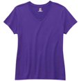 thumbnail image 2 of Hanes T-Shirt à Col en V Nano-T pour Femmes, m, Violet, 2 of 4