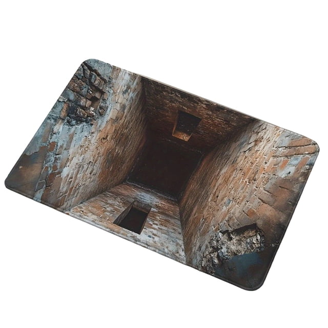 TIELUTT 2025 3D Hole Rug Gets of 3D Carpet Rug That Like A Hole Optical Rugs Funny 3D Carpet To Oversized Blankets and Throws Flannel Throw Blanket for Couch Leather Blanket Big Area Rug for Bedroom