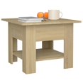 thumbnail image 3 of vidaXL Coffee Table Sonoma Oak 55x55x42 cm Engineered Wood, 3 of 4