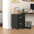 thumbnail image 2 of HOMCOM Lockable 2 Drawer File Cabinet with Hanging Bars for A4 and Letter, 2 of 10