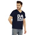 thumbnail image 2 of Inkmeso Mens Tshirt Da Dad Daddy€ Graphic Tshirt For Dad Gift Tee Shirt For First Time Daddy, 2 of 6