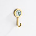 thumbnail image 2 of Clearance! beishanbush Coat Hook Wall Mounted Round Robe Hook Brushed Gold Towel Hook Heavy Duty Coat Rack for Bathroom Entryway Kitchen Living Room Non Hole Installation One Size Multi-Color, 2 of 9