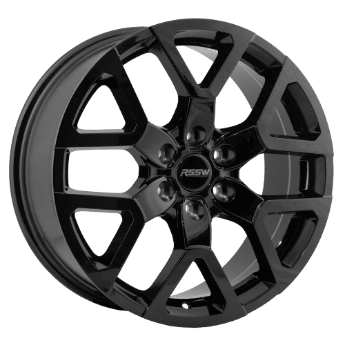 RSSW Baja 19X8.5 jante en alliage noir brillante avec entraxe 6-120 , 50 mm offset et 66.9 centerbore