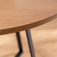 thumbnail image 3 of 40” Urban Industrial Metal Wrap Round Dining Table - English Oak / Black, 3 of 9
