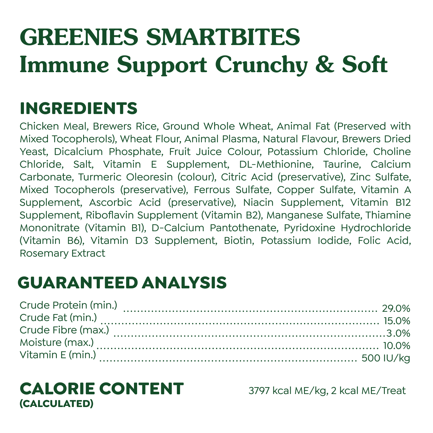Gâteries pour chiens adultes GREENIES SMARTBITES saveur de poulet