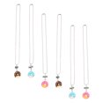 thumbnail image 4 of 6Pcs Delicate Friend Necklaces Decorative Best Friend Necklaces Plastic Donut Necklaces, 4 of 9