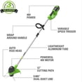 thumbnail image 2 of Greenworks 40V 12-Inch String Trimmer + Jet Blower, 4.0 AH Battery and Charger Included, 2 of 4