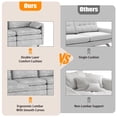 thumbnail image 2 of 108" Modular Chenille Cloud Sectional with Ottoman, Extra-Deep l-Shape Sofa for Living Room & Apartment, 2 of 6