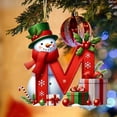 thumbnail image 3 of Bdday 26 Letters Christmas Tree Decoration Pendant Christmas Tree Ornaments Personalized DIY Christmas Ornaments Christmas Decoration Xmas Tree Hanging Decor Feature, 3 of 4