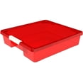 thumbnail image 3 of Storex 12x12 Classroom Student Project Box, Tint Red, Case of 5, 3 of 3