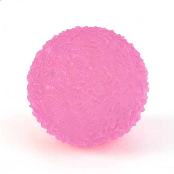 Stress Relief Squeeze Ball, Tear-Resistant Pinch Toy Crystal Dough Ball for Anxiety Soft Rubber Decompression Ball for Adults and Kids 1.57in Pink