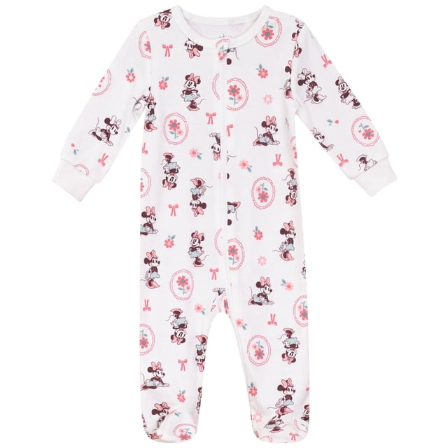 Disney Minnie Mouse Baby Girls' Sleeper 1-piece