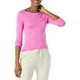 thumbnail image 1 of walmart Essentials T-Shirt à Encolure Bateau à Manches 3/4 pour Femmes, 1 of 8