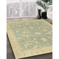 thumbnail image 2 of Ahgly Company Indoor Round Abstract Brown Oriental Area Rugs, 5' Round, 2 of 6