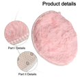 thumbnail image 3 of Circle Round Shaggy Rug Living Room Bedroom Carpet Floor Mat Anti-Skid Pink, 3 of 8