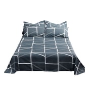 Bedding Comforter Sets 3Pcs Bedding Set Four Season Bed Sheet Comfort Set with Pillow Case 3-Piece Bedding Sheet Set Preshrunk and Fade Resistantbed Sheet Set