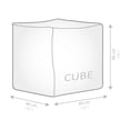 thumbnail image 5 of Gouchee Home Cube Soleil Outdoor/Indoor Peacock Ottoman Pouf – Waterproof Cube Pouf with Polystyrene Bead Filling, Lightweight Modern Seating for Patio, Deck, or Living Room, 5 of 5