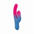 thumbnail image 4 of CalExotics Elation Thrusting Rechargeable Silicone Rabbit Vibrator, Blue/Pink, 4 of 8