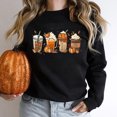 thumbnail image 1 of Mode Chandails à Capuchon pour Femmes 2023 Halloween Mode Décontractée Aguichant Imprimée Manches Longues Col Rond Chandail Blouse Hauts Chandails en Molleton Sans Capuche 50 % de Réduction Liquidation Costumes Halloween/noël, 1 of 8