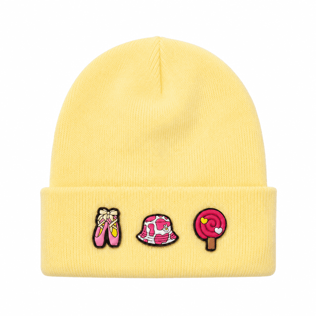 Charms Kids' Winter Beanie with Removable Mix-and-Match Charms