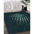 thumbnail image 3 of Ahgly Tapis Rond Lavable en Machine Intérieur Transitionnel Noir Nuit, 5 Pieds Rond, 3 of 7
