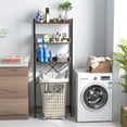 thumbnail image 4 of Costway 3-Tier Over-The-Toilet Bathroom Shelf Metal Frame Space Saver Rack with 4 Hooks, 4 of 10