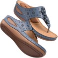 thumbnail image 1 of Womens Wedge Sandals with Arch Support Shoes Summer Massage Function Casual Sandals, 1 of 13