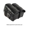 thumbnail image 1 of Langgg Universal Motorcycle Wallets Cards Money Large Capacity Saddle Storage Bag Portable Adjustable Side Pack Tool Bags Set 2 Black 1 Pair, 1 of 7