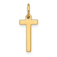thumbnail image 1 of Diamond2Deal 14K Yellow Gold Letter T Initial Pendant for Women, 1 of 3