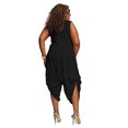 thumbnail image 2 of Combinaison pour Femme Grande Taille Sans Manches à Col Bénitier Combinaison Short Combinaison Ample, 2 of 3
