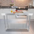 thumbnail image 4 of Électroménagers de Restaurant,DuraSteel 0.6 Tables de Travail Commerciales en Acier Inoxydable, 4 of 12