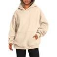 thumbnail image 1 of ORUYROP Sweat-Shirt à Capuche Décontracté à Manches Longues et Léger Solide avec Poche, 1 of 3