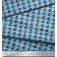 thumbnail image 2 of Soimoi Velvet Fabric Crossbone & Skull Halloween Fabric Prints by Yard 58 Inch Wide, 2 of 3
