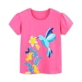 thumbnail image 1 of Vêtements pour Filles T-Shirts à Manches Courtes avec Papillon pour Filles Col Rond Vêtements d'Été pour Ado Fille Vêtements 4T pour Filles Tenue pour Fille, 1 of 8