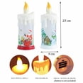 thumbnail image 3 of Christmas LED Candle Light Bright Flickering Bulb Battery Operated Realistic Flames Fake Candle, 3 of 7