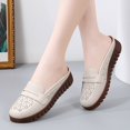 thumbnail image 1 of LSLJS Chaussures Plates Polyvalentes pour Femmes Semelle Souple Grande Pointure Chaussures Décontractées de Couleur Unie Chaussures en Cuir, Chaussures Plates, 1 of 3