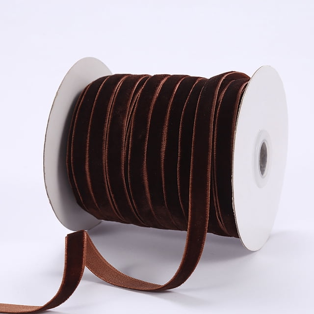TopLLC Velours 1 cm Ribbon Flocage Ribbon Velours Bijoux Bricolage Ribbon Accessoires Nœud Ribbon 50 Yards en Liquidation