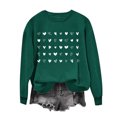 thumbnail image 2 of Meichang Chandails de la Saint-Valentin pour Femmes Sweat-Shirt Graphique Cœur d'Amour Col Rond Décontracté Manches Longues Cadeaux de la Saint-Valentin Pull Sweat-Shirts Liquidation de Printemps, 2 of 4