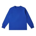 thumbnail image 1 of GigrtiJin Chemises pour Hommes Col Rond Manches Longues Blouses Décontractées Couleur Unie Mode Confortable Pull Basique Ample, 1 of 2