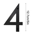 thumbnail image 2 of EGNMCR 5 Inch Modern Metal House Numbers Black Door Number House Address Letters And Numbers For Outside Signs Door number sign, 2 of 5