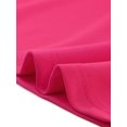 thumbnail image 5 of INSPIRE CHIC Robe de Soirée Rétro pour Femme à Col Plat, Manches Lanterne en Maille Transparente, Coupe Ajustée et Évasée, Rose Vif G, 5 of 5