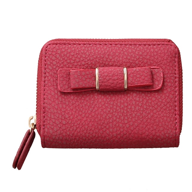 Coofit Mini Portefeuille Mode Mignon Nœud Papillon Porte-Monnaie Porte-Cartes pour Femmes